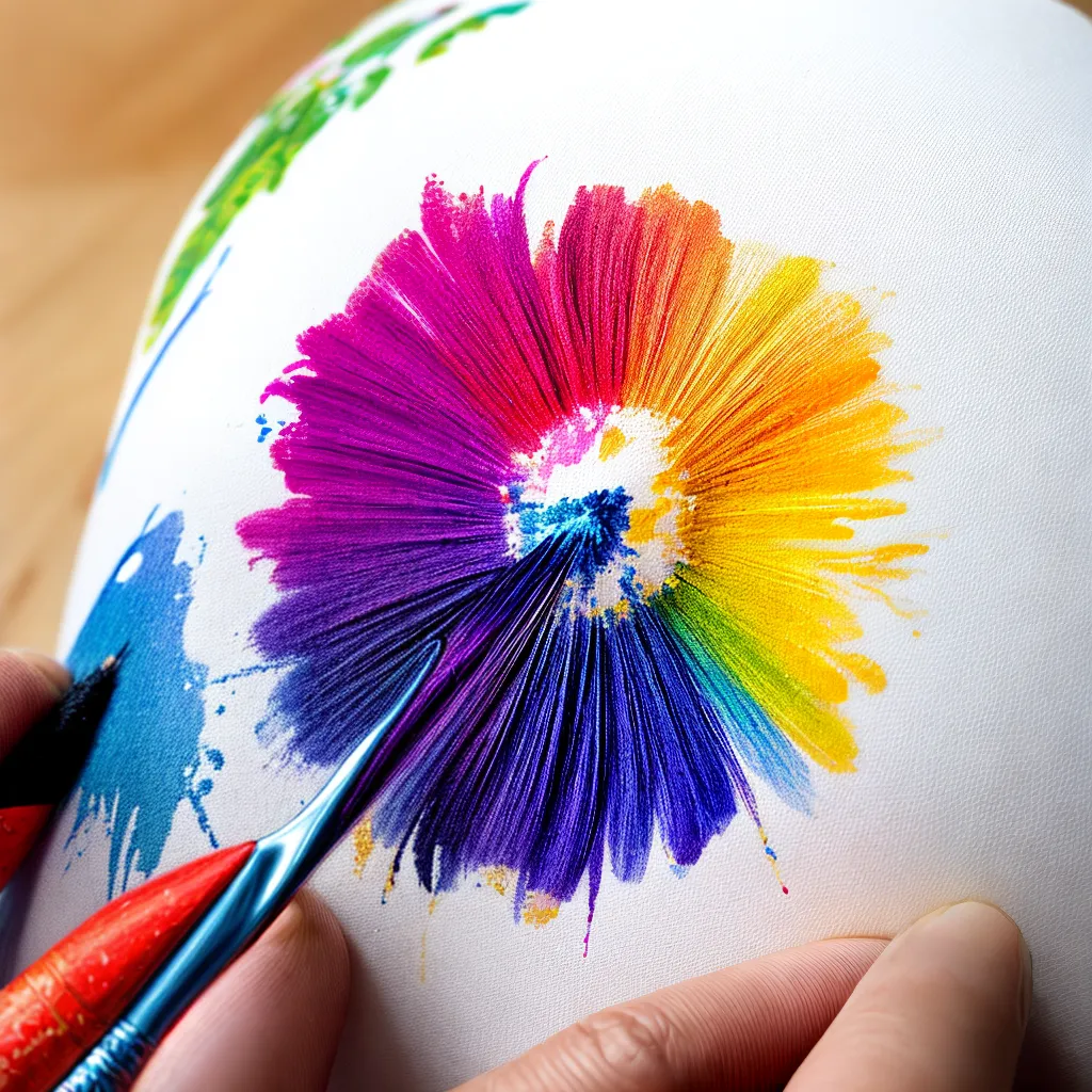pincel pintura tecido flores artista