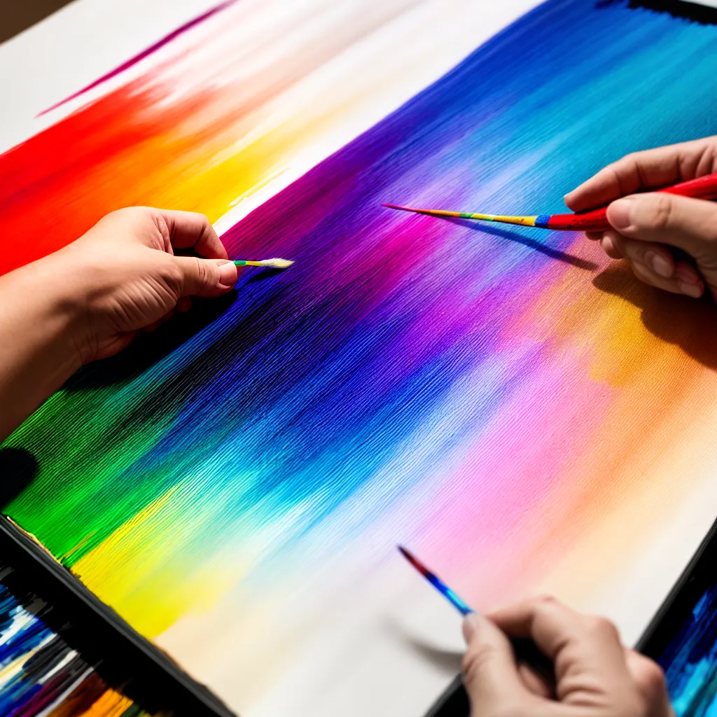 pintura tecnica colorida camiseta