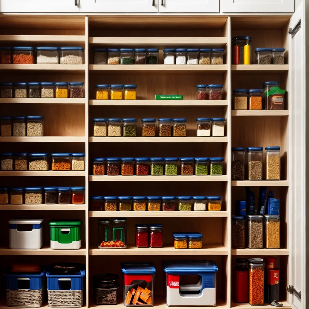 despensa organizada rotulos alimentos