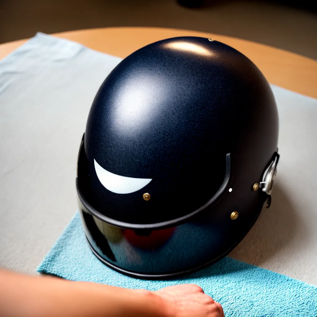 capacete motociclista restauracao pintura