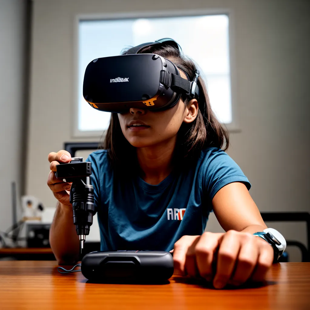 realidade virtual reparo ferramentas determinacao