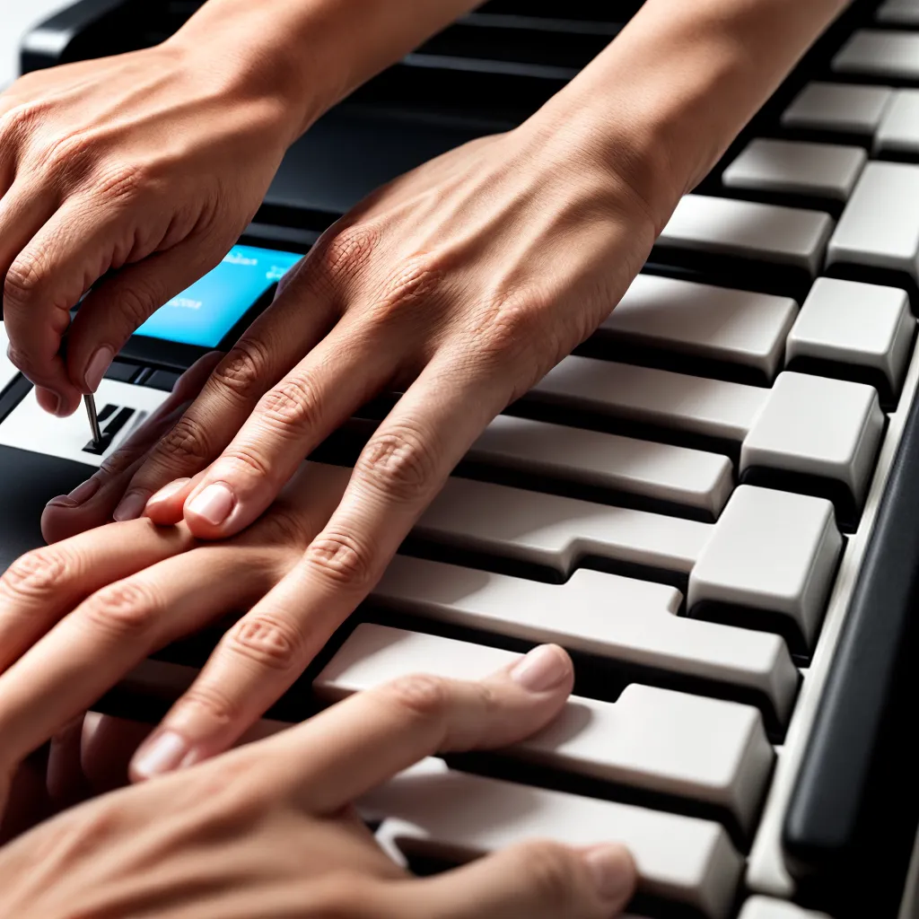 ajuste preciso teclas piano