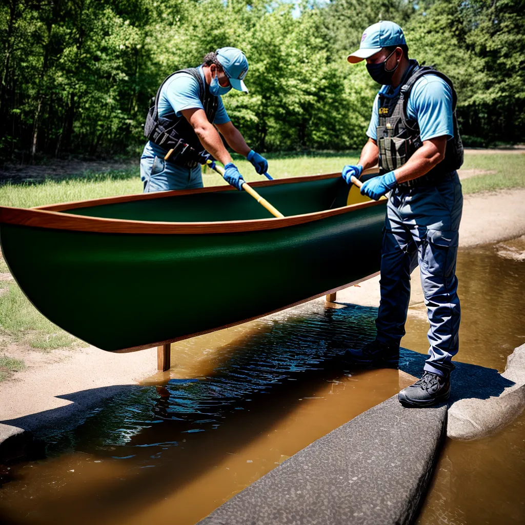 conserto canoa protecao trabalho dedicacao