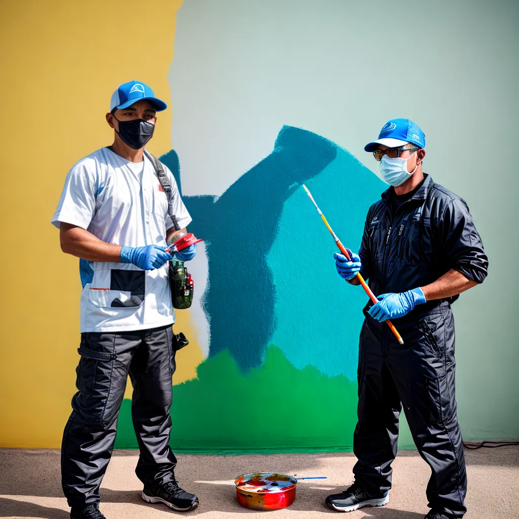 pintor profissional parede colorida