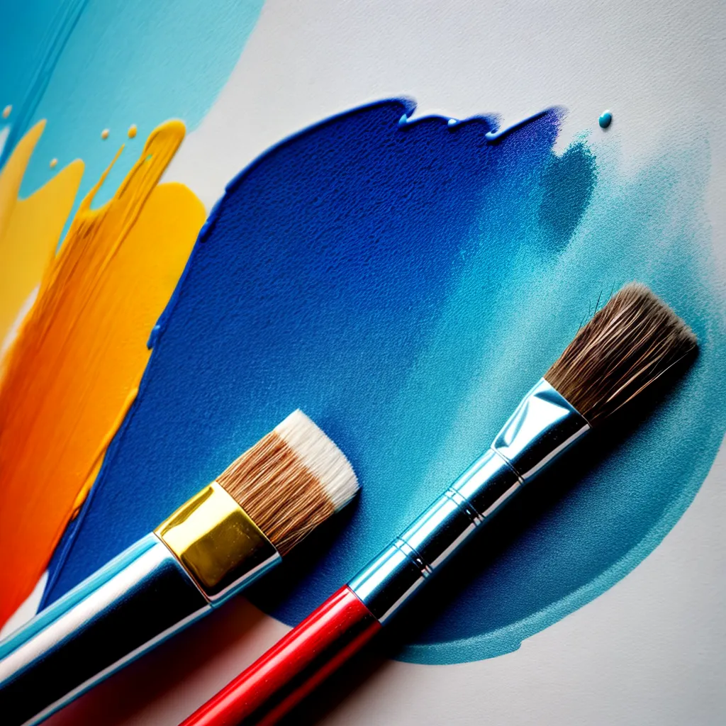 pincel pintura gotas precisao parede