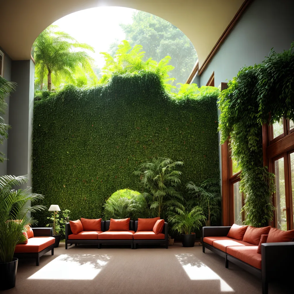 jardim interno acolhedor luzes fadas
