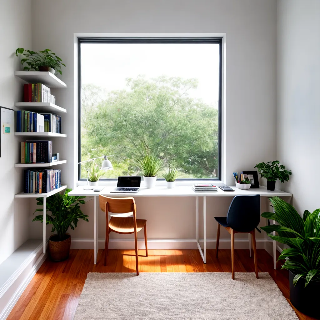 home office iluminado jardim motivacao