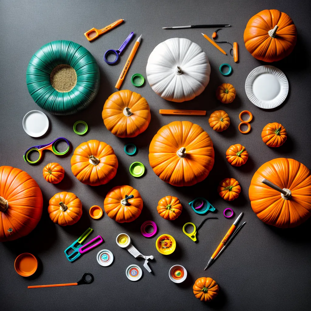 artesanato halloween mesa suprimentos