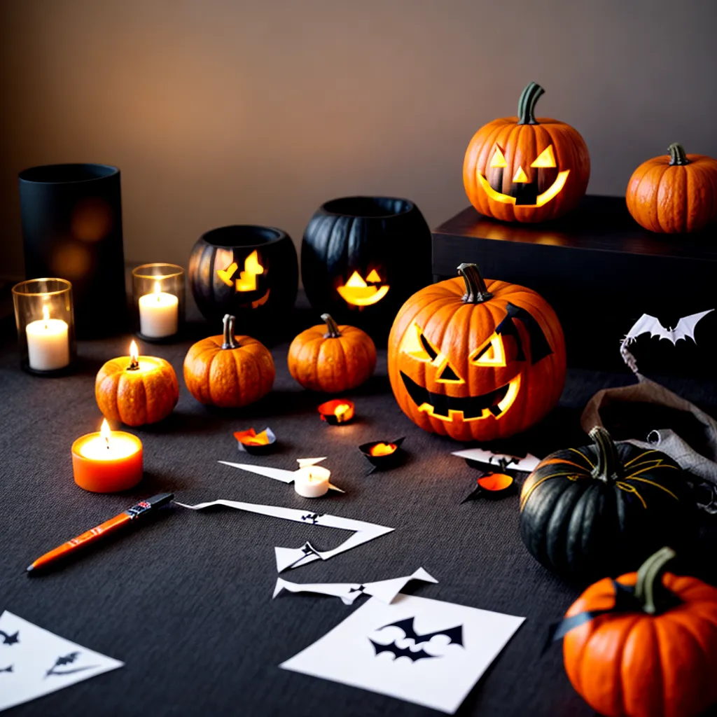 mesa artesanato halloween decoracoes 2