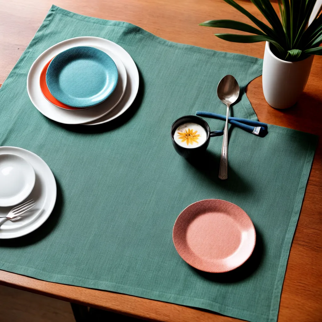 placemat colorido estiloso mesa placemat colorido estiloso mesa
