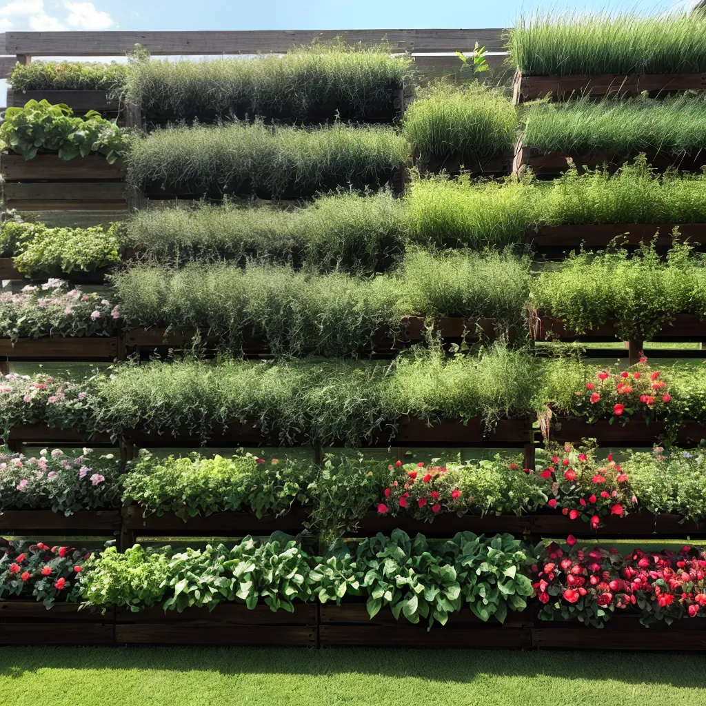 jardim vertical paletes madeira plantas