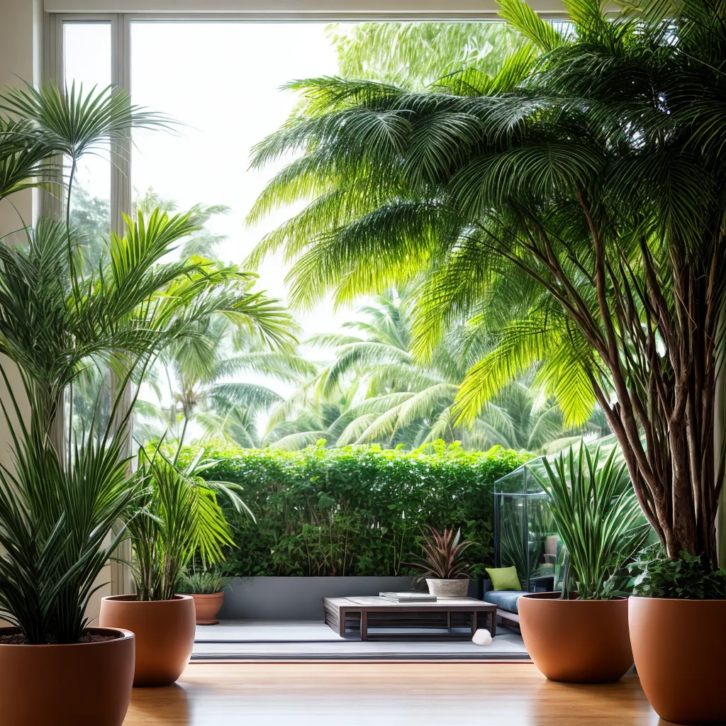 sala jardim verde plantas aconchegante