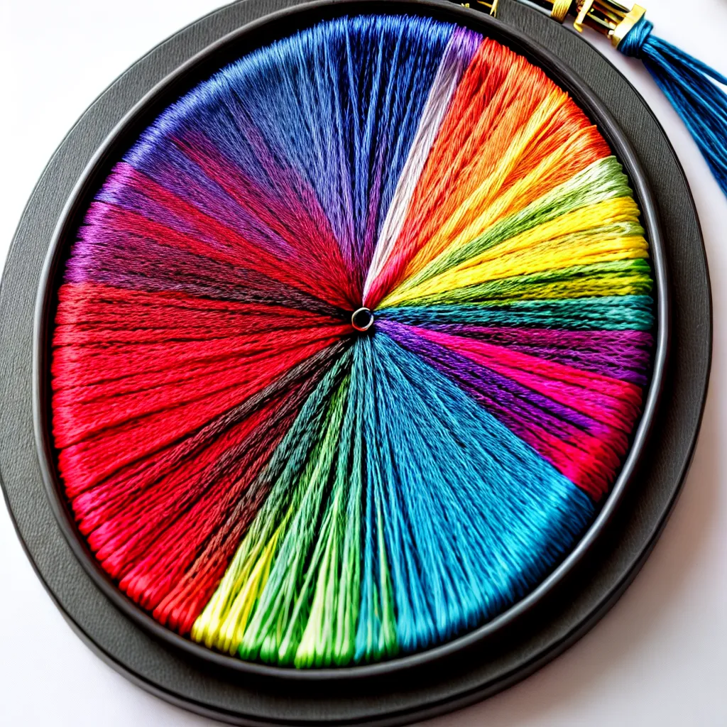 bordado colorido pontos tecnicas