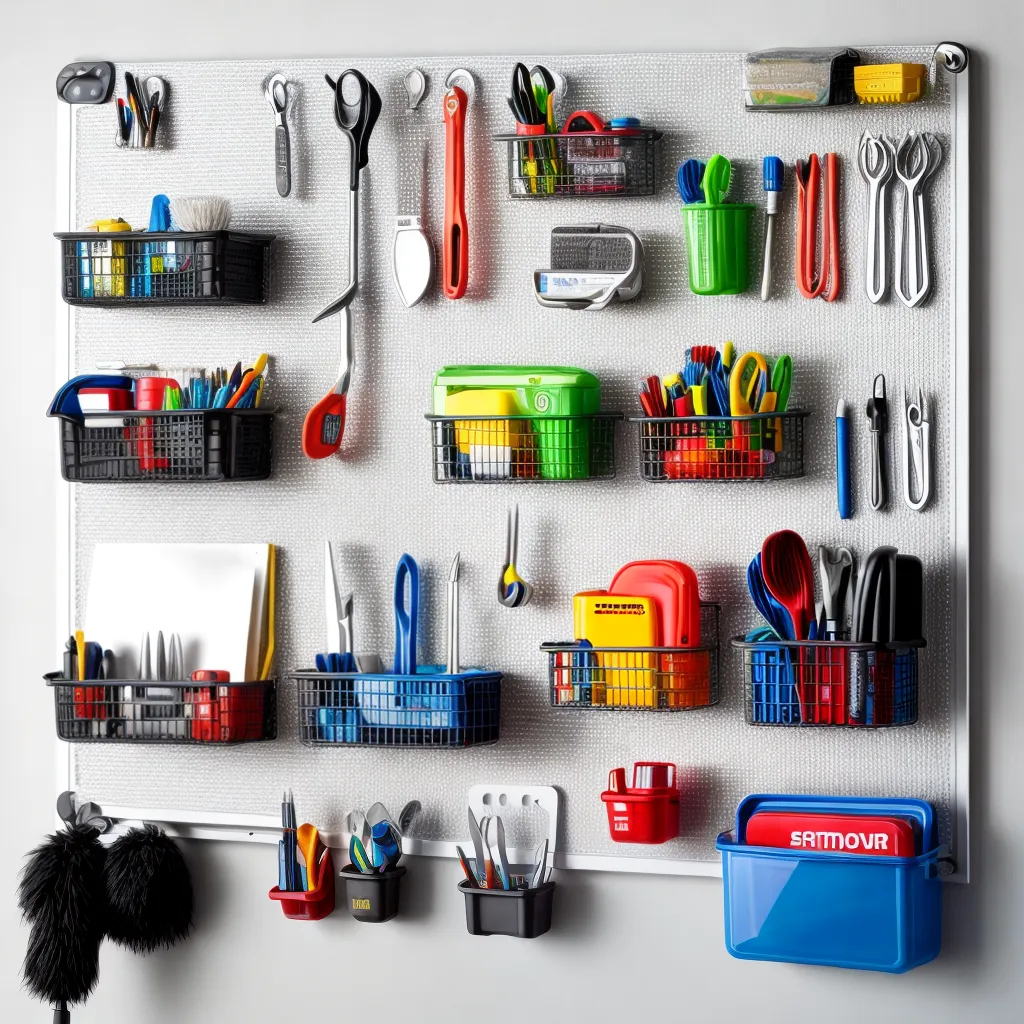 painel ferramentas organizado pegboard