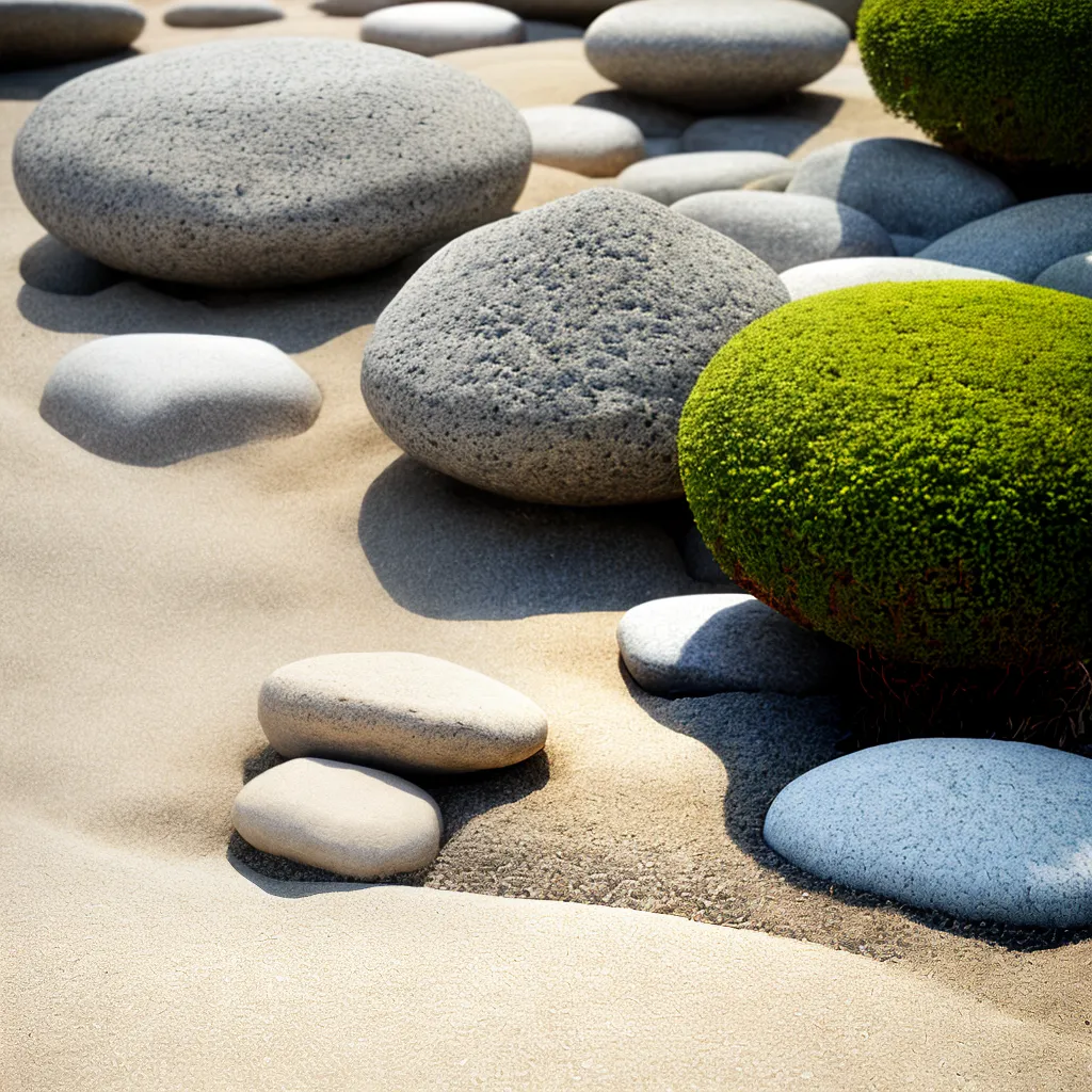 jardim zen pedras