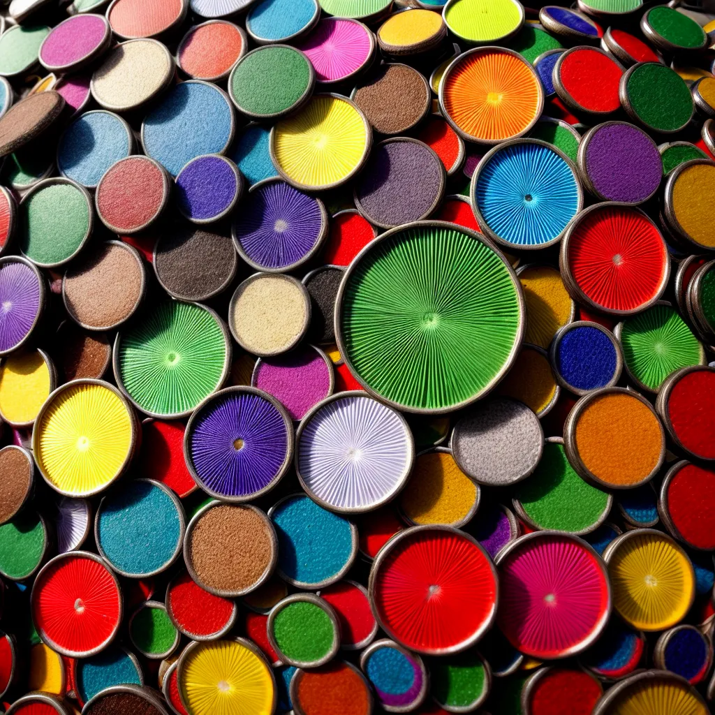 mosaico reciclado tampas garrafas