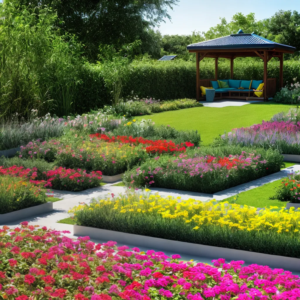 jardim colorido sustentavel biodiversidade