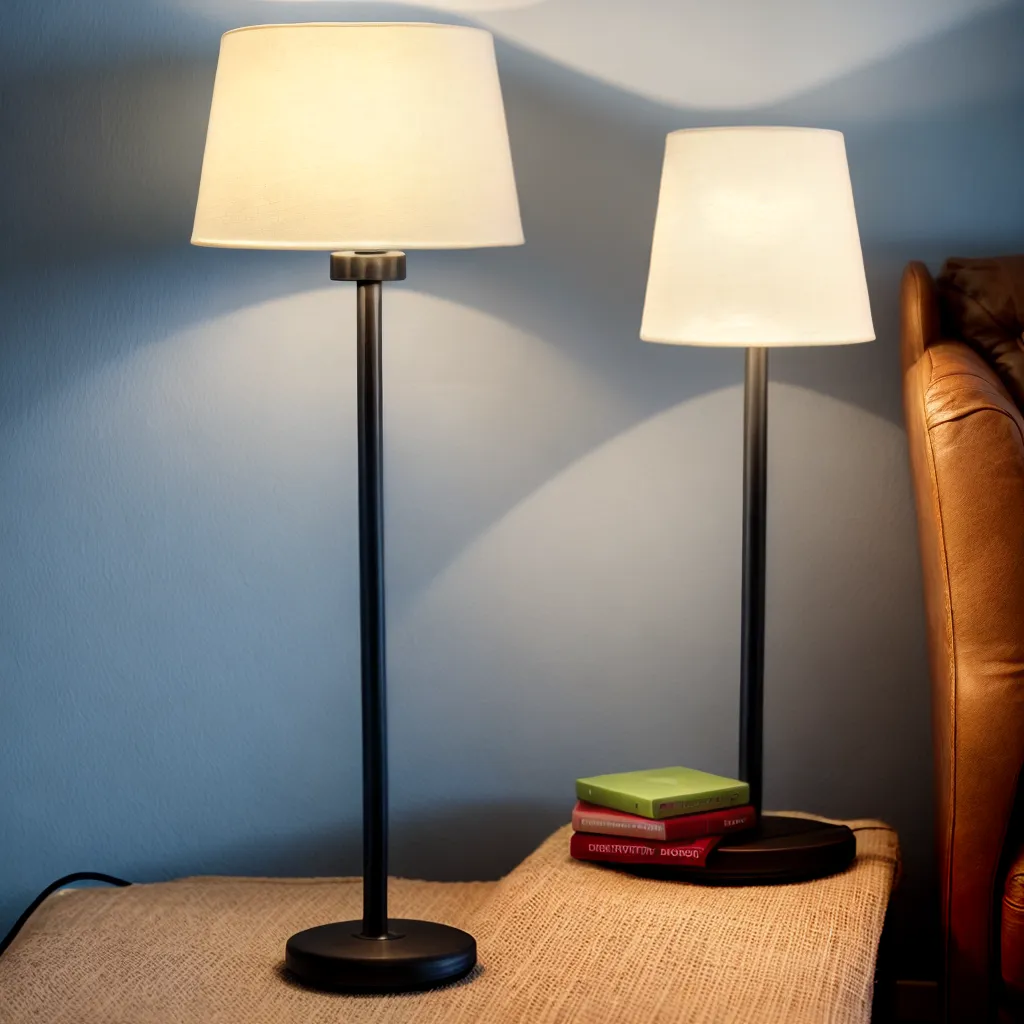 lampada artesanal colorida sala acolhedora