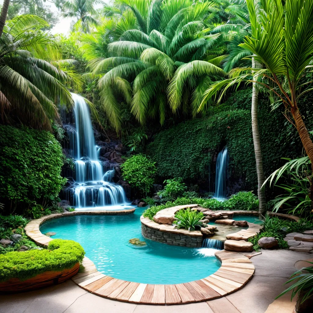 jardim tropical paraiso casa cores