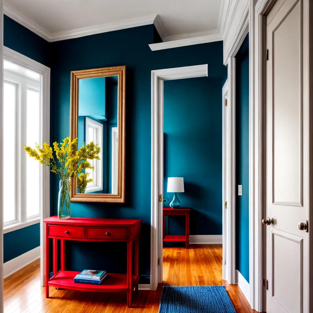 entrada hallway moderna cores arte