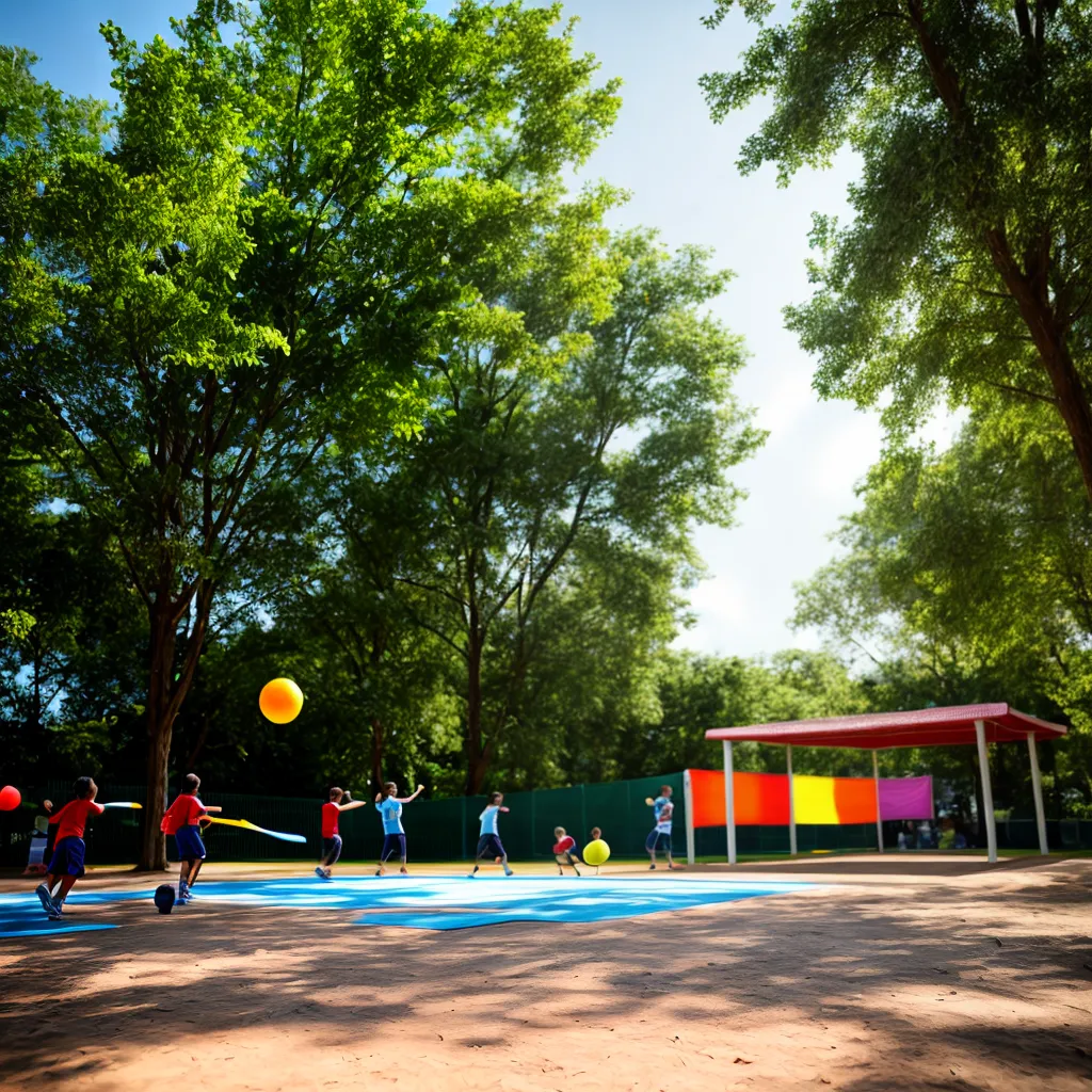 zona jogos ao ar livre diversao