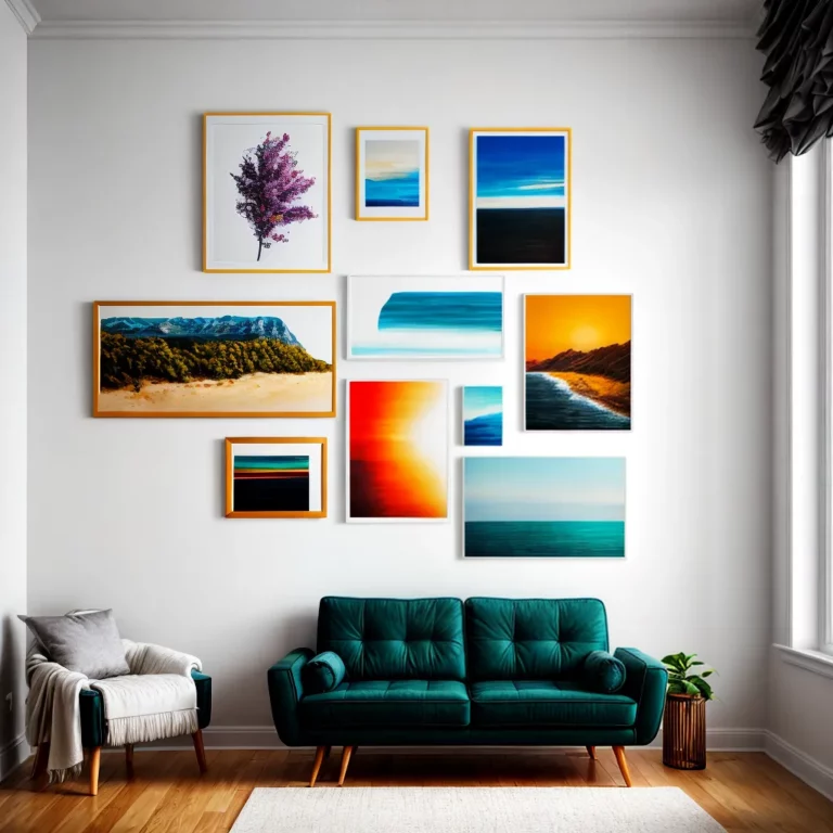 Crie Uma Parede de Quadros: Arte e Personalidade!