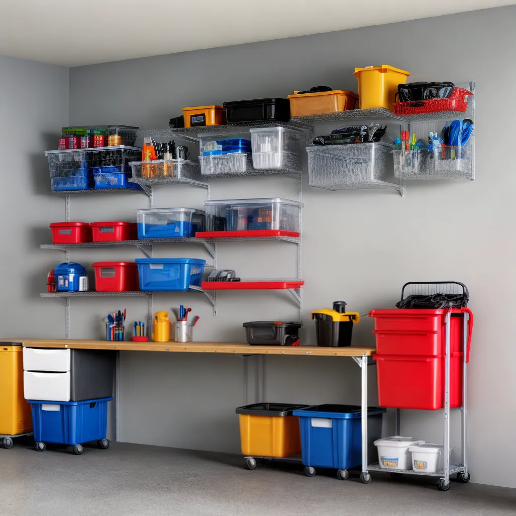 garagem organizada prateleiras bicicletas
