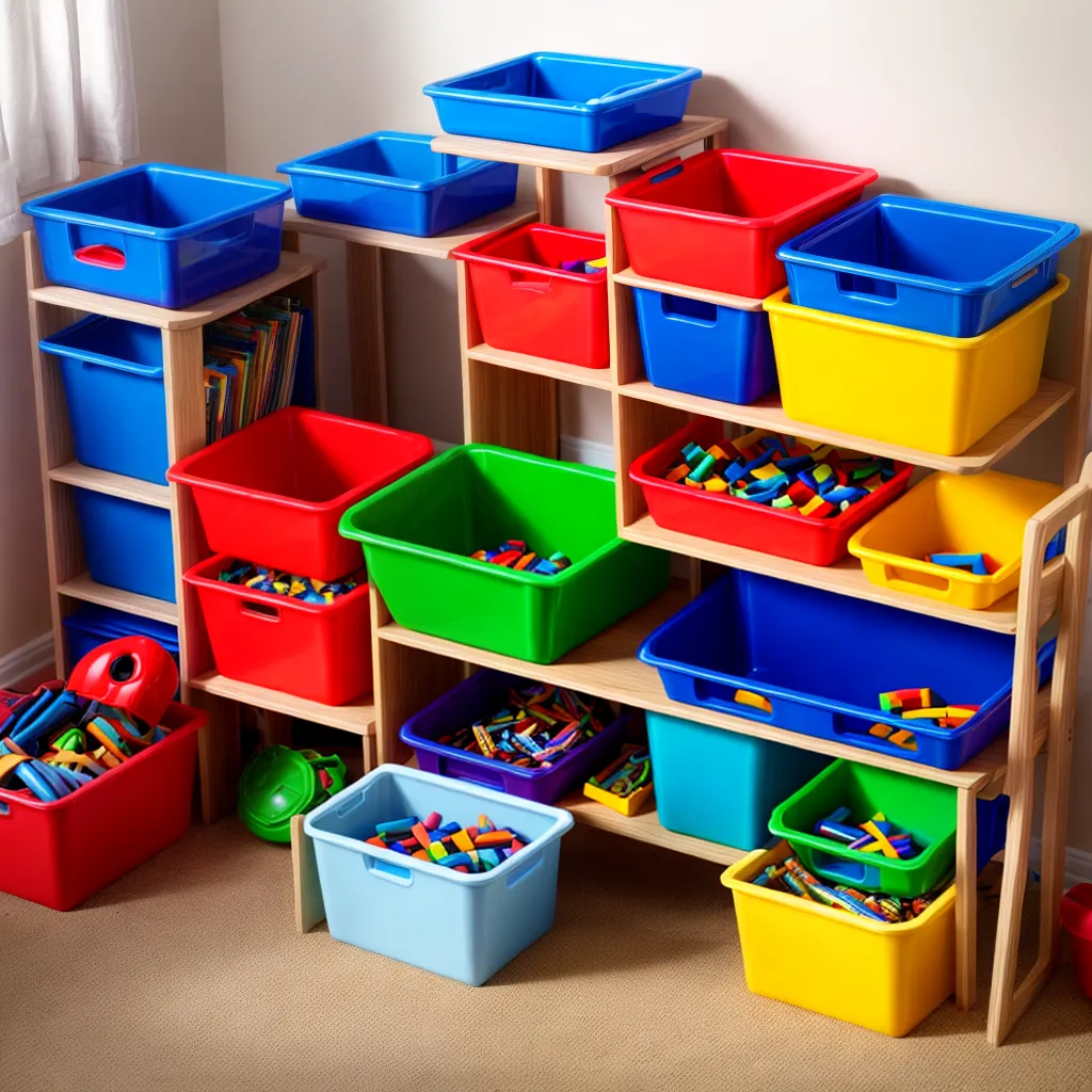sistema organizado armazenamento brinquedos 1