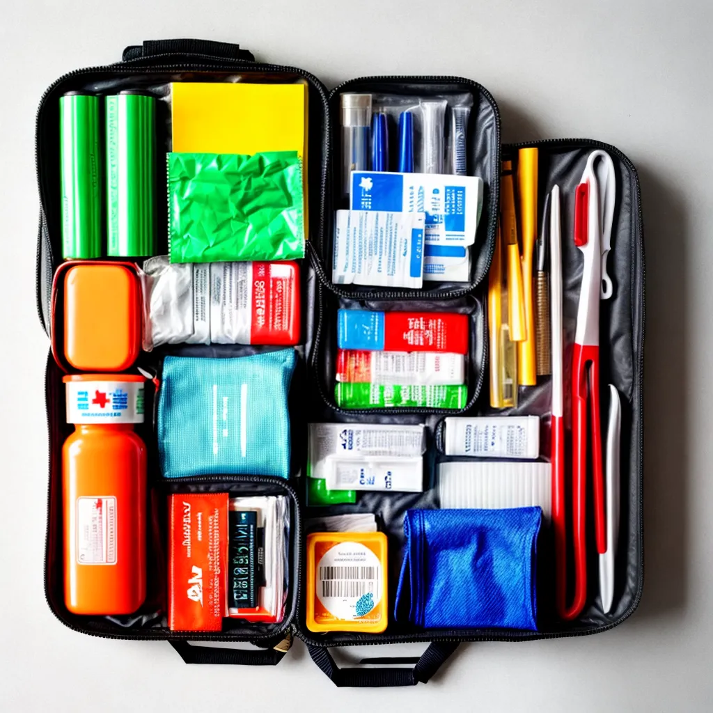 kit primeiros socorros organizado 2