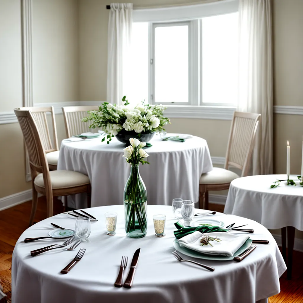 mesa jantar elegante ambiente acolhedor
