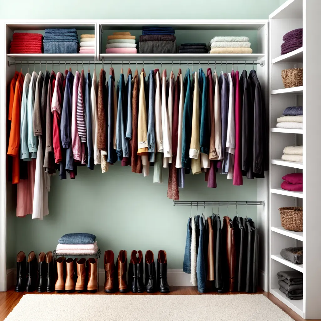 closet organizado roupas hangers caixas 1