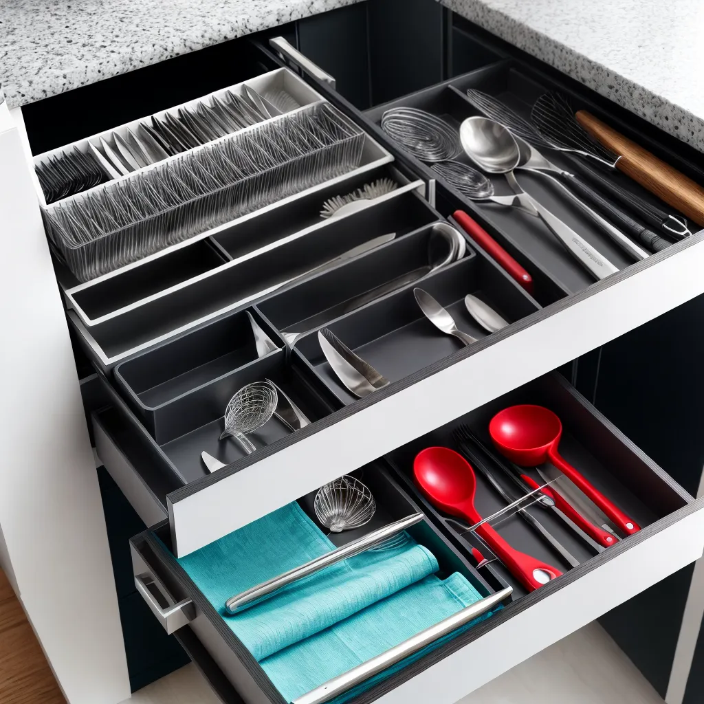 gaveta utensilios cozinha organizada 1