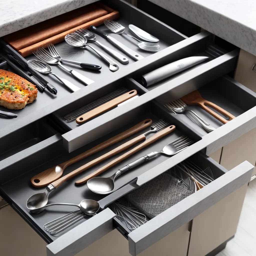 gaveta organizada utensilios cozinha 1