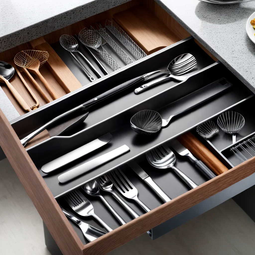 gaveta organizada utensilios cozinha 2