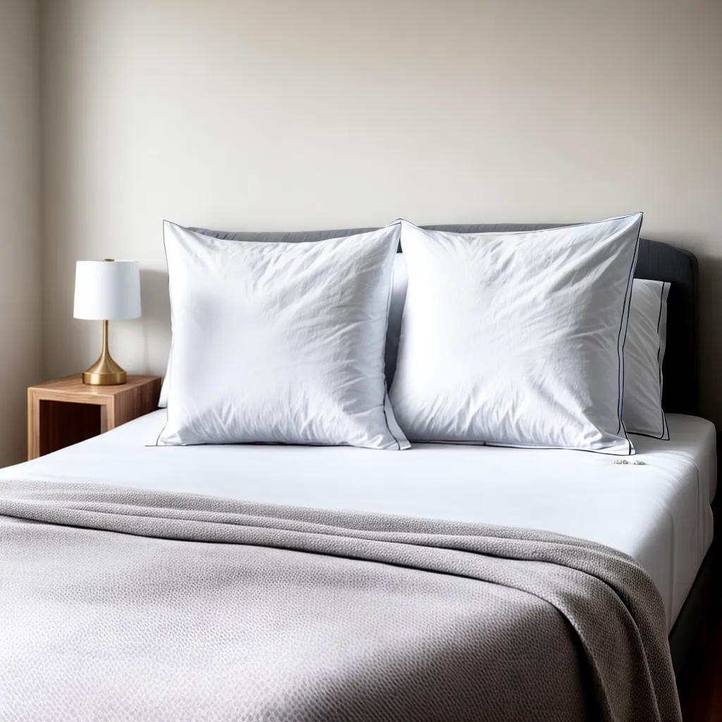 cama arrumada branca convidativa