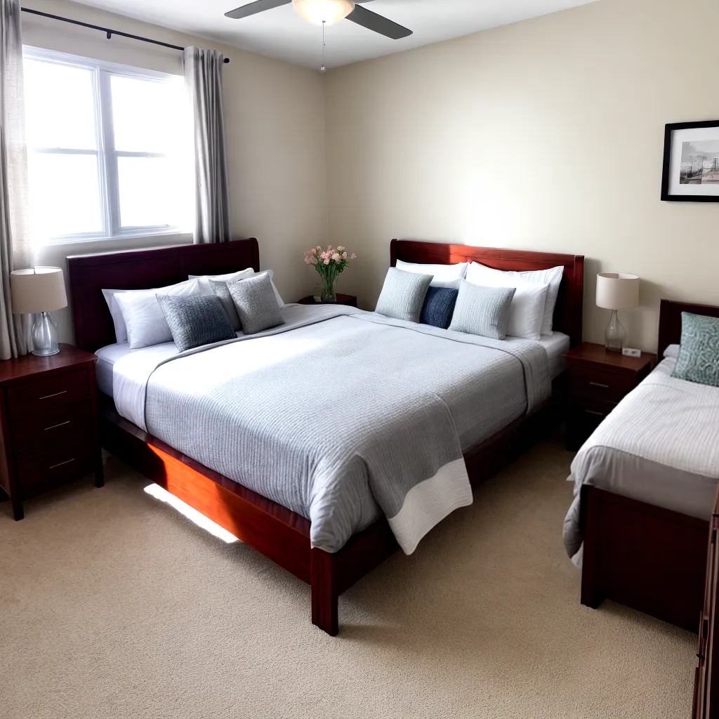 quarto confortavel lencois flores