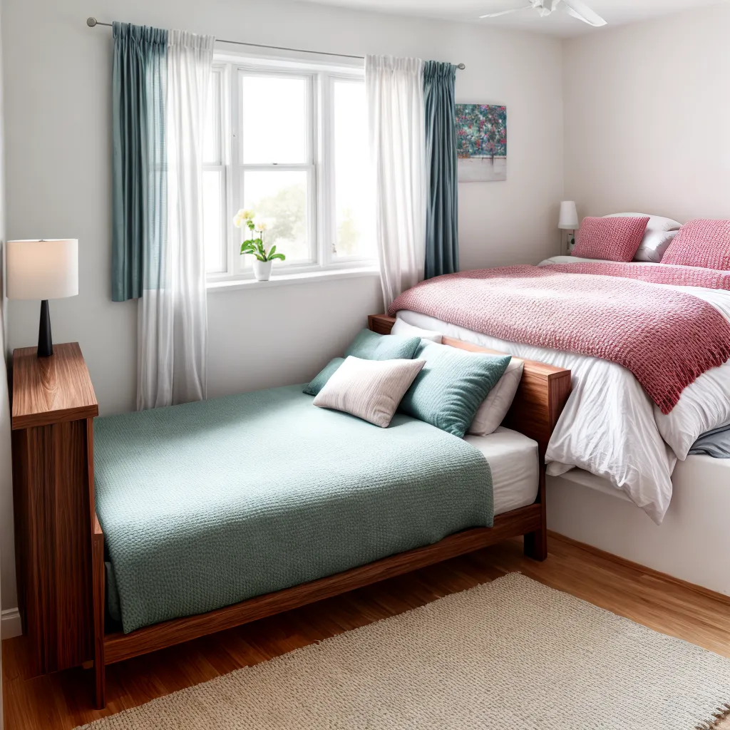 quarto convidados aconchegante cama flores