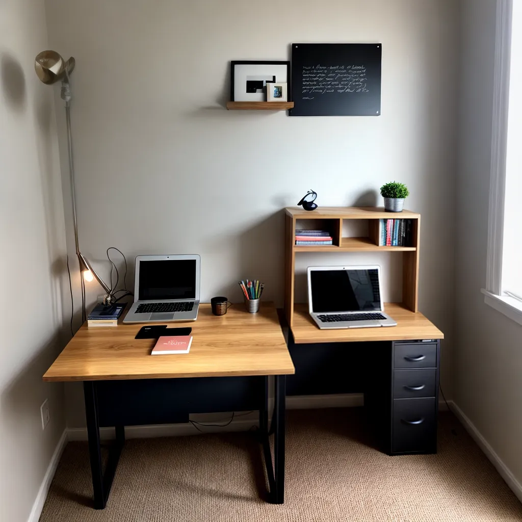 escritorio organizado estudo laptop
