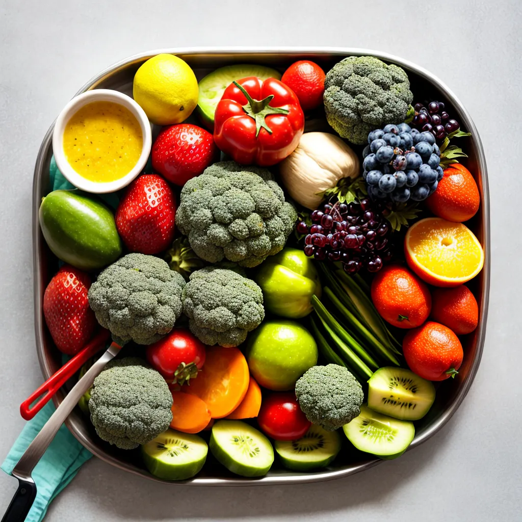 cozinha organizada frutas legumes saudavel