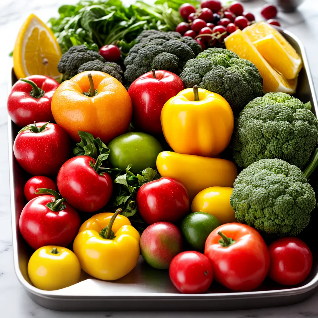 cozinha organizada frutas legumes alimentos saudaveis