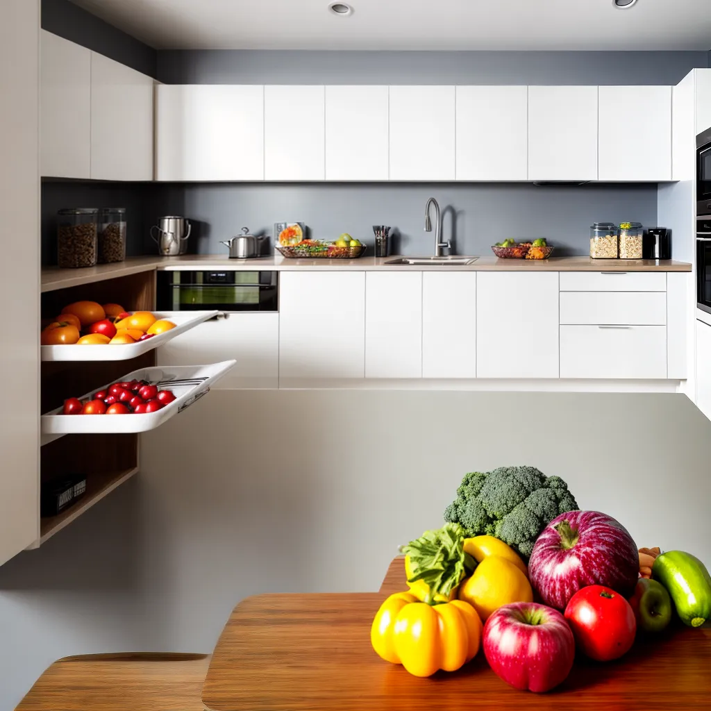 cozinha organizada alimentos saudaveis