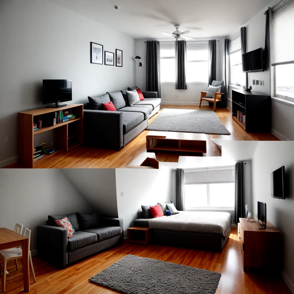 estudio apartamento organizado acolhedor 1
