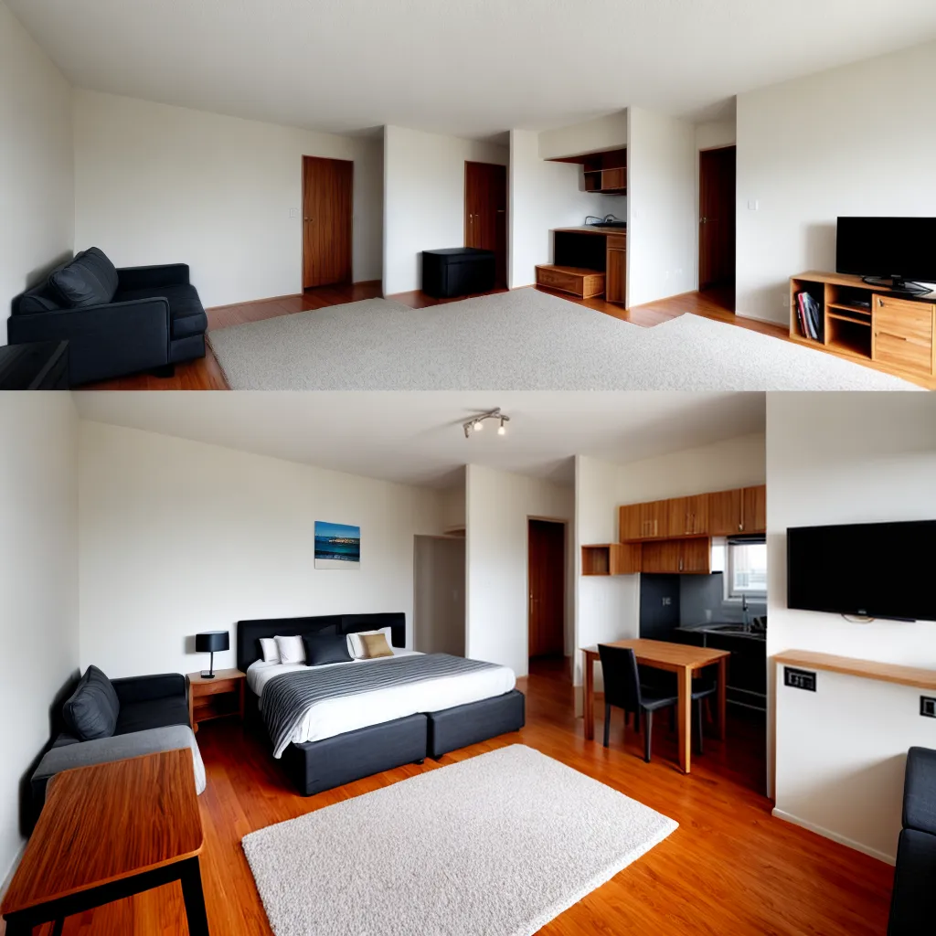 estudio apartamento organizado compacto