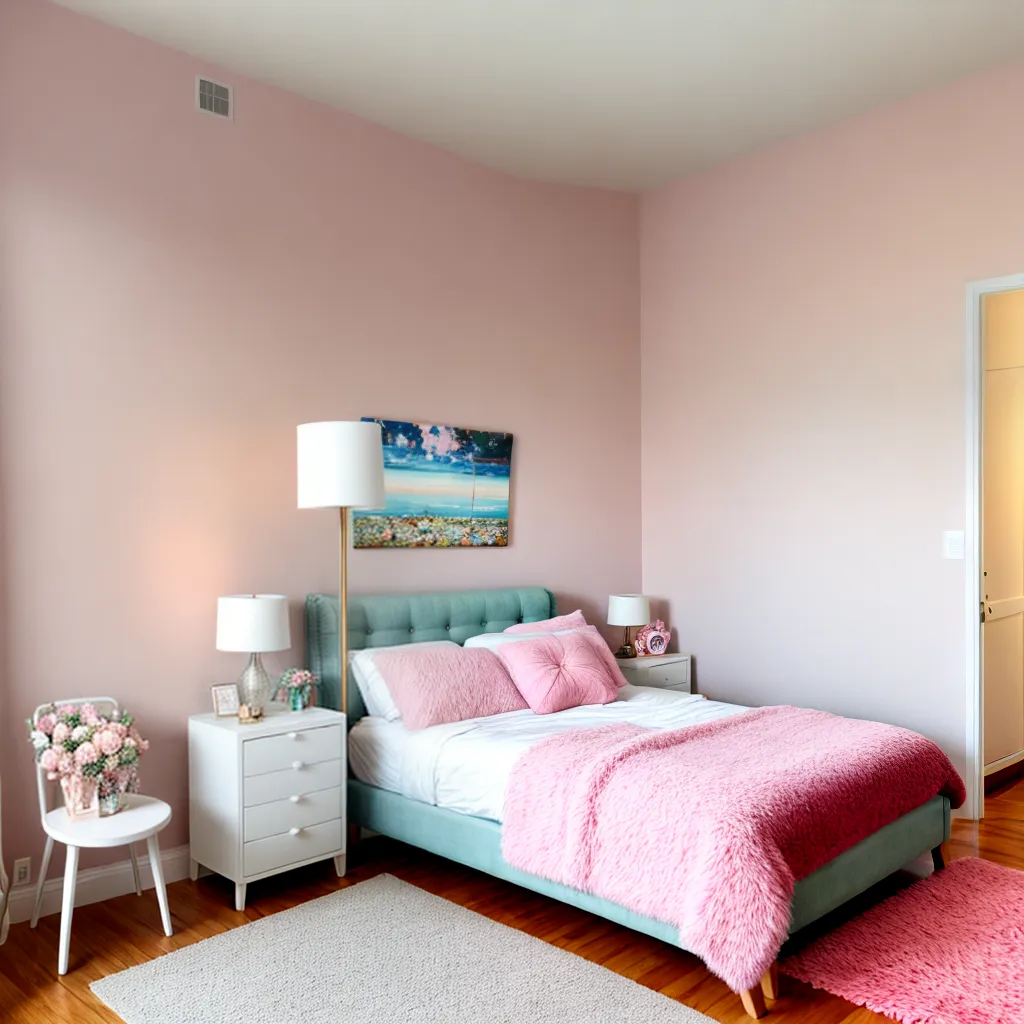 quarto decorado cores pastel cama romance