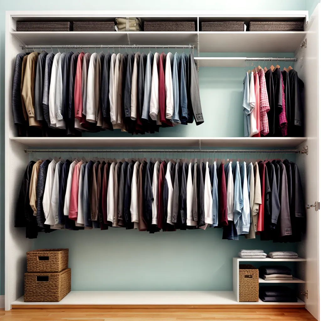 guarda roupa organizado estacoes 1