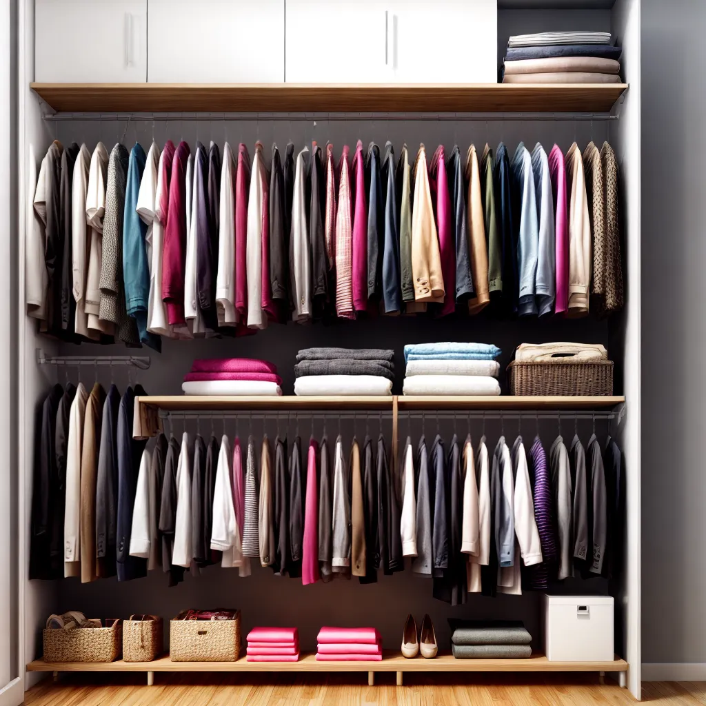guarda roupa organizado secoes estacoes 1