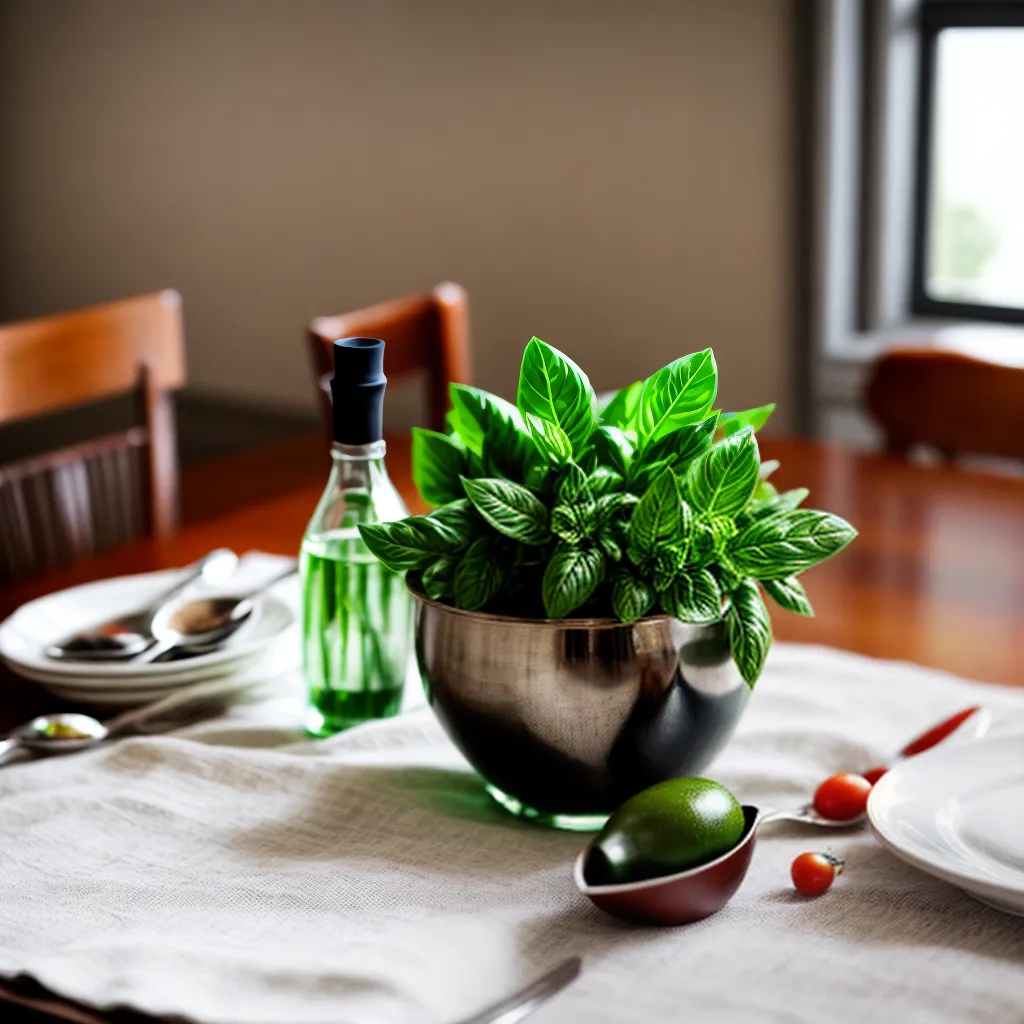 mesa jantar italiana elegante tomate basilico