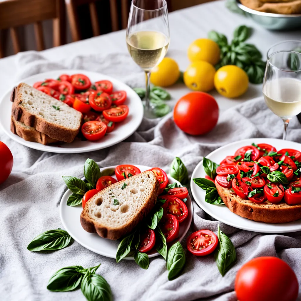 mesa jantar italiana toalha xadrez pratos