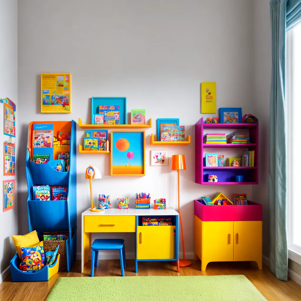 cantinho infantil organizado brinquedos