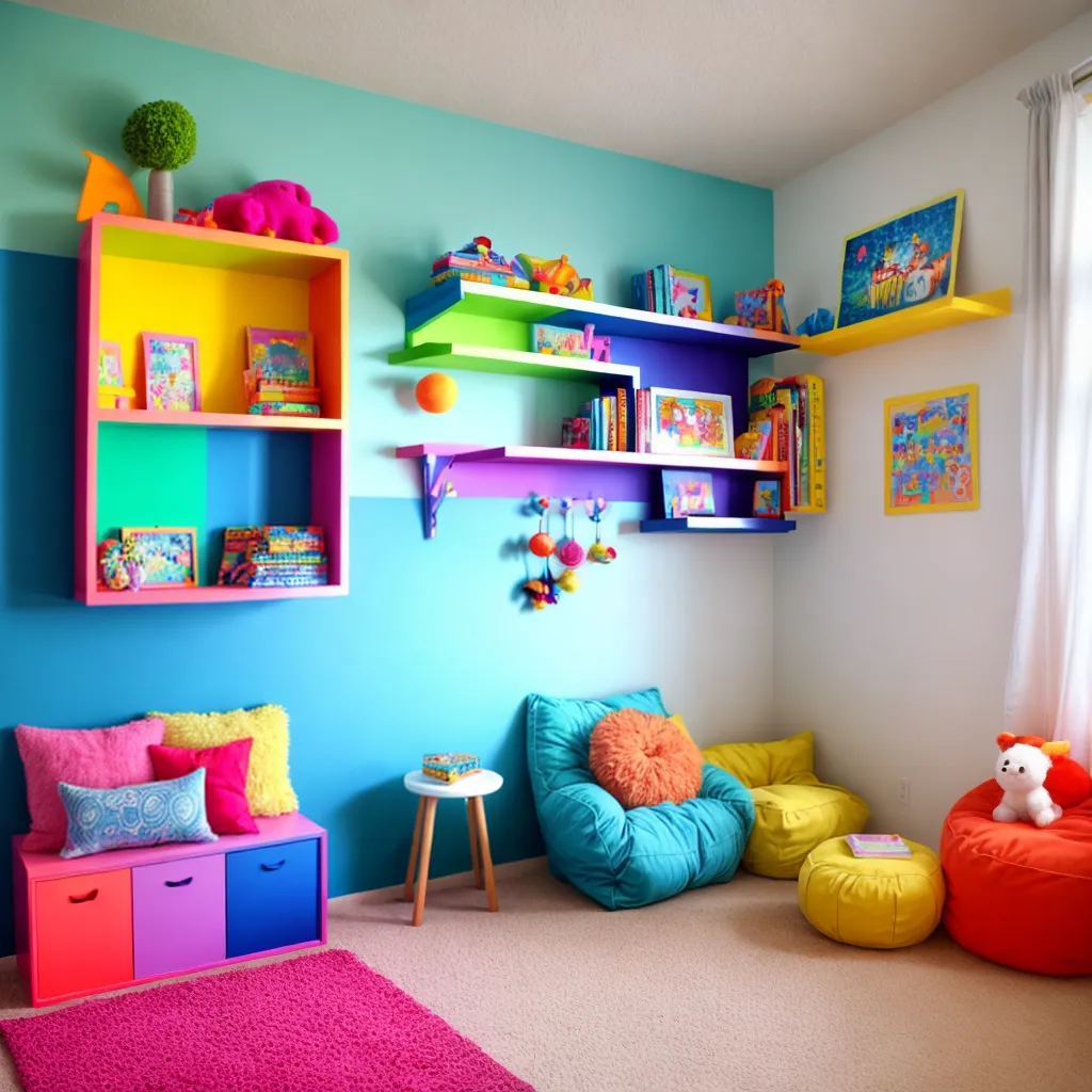 cantinho infantil organizado brinquedos leitura